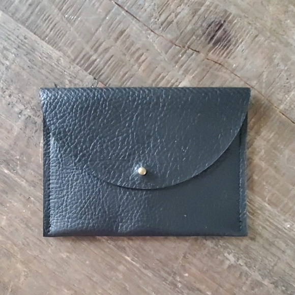 Molly M Designs Leather Pouch Wallet in Charcoal - Picture 4 of 4